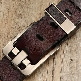 Belts Peikong Leather Belt Men Male Genuine Strap 2022 Luxury Pin Buckle For Cummerbunds Ceinture HommeBelts