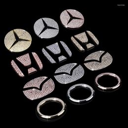 Interior Decorations 1pcs Suitable For A Variety Of Car Steering Wheel Decorative Stickers Diamond Ring DecorationInterior