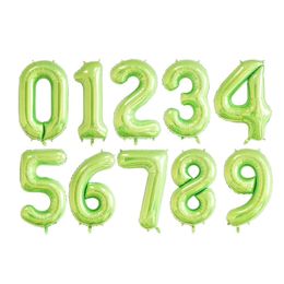 40" Large Size Green Number Balloon Aluminum Film Balloon Children Birthday Anniversary Festival Party Decor Supplies MJ0699