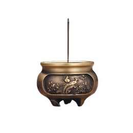 Fragrance Lamps Pocket Mini Incense Burner Pure Copper Household Indoor Sandalwood Aroma Diffuser Decoration Office CraftsFragrance