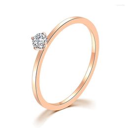 Wedding Rings JHSL 1mm Thin Small Mini Stainless Steel Women Rose Gold Color Fashion Jewelry US Size 3 4 5 6 7 8 9 10 Wynn22