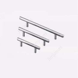 T Type Handles For Cupboard Door Drawer Wardrobe Shoe Cabinet Pulls Stainless Steel 3 Size Universal 800pcs DAP473