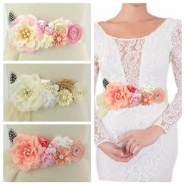 Belts Maternity Sash Belt Fabric Chiffon DIY Flower Girl Fashion Women Pography Wedding Dress Sashes