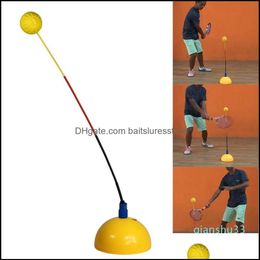 tennis balls UK - Tennis Balls Racquet Sports Outdoors Portable Trainer Practice Rebound Training Tool Professional Stereotype Swing Ball Hine Begin280d