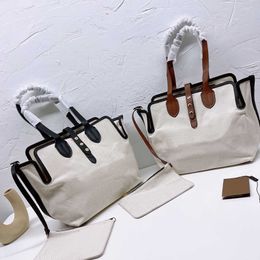 Fashion Vintage Canvas Hand-held Single Shoulder Messenger Bag Large Capacity Women Designer Trend Tot Mother And Son Bag Shopping Bags