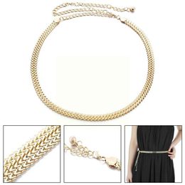 Belts Fashion Women Metal Waist Chains Dress Vintage Chain Belt For Girl Gold Chunky Skirt Z8r3Belts