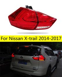1 Pair Running Taillight For Nissan X-trail LED Tail Light 20 14-20 17 Rear Trunk Lights LED Turn Signal Reversing Fog Lamp