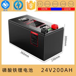 LiFePO424 V 200 ah battery built in B M s for golf cart forklift motorcycle Camper cycles 35000