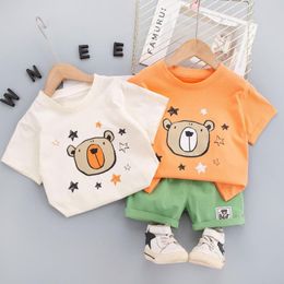 Clothing Sets 2022 Short Sleeves Children's For Boys Cute Kids Toddler Tracksuit Summer Baby Suit 2-3-4-5-6 YearsClothing