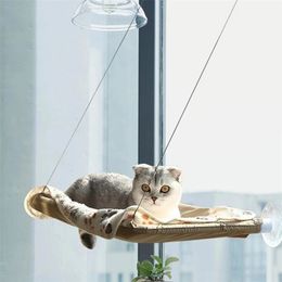 Cat Hanging Beds Pet Hammock Bed for s Comfortable Window With Blanket Kitty Sunny Seat Mount Bearing 20kg 220323