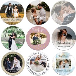 Custom Po Labels Personalised Wedding Sticker Design Label Birthday Celebration Party Seal Stickers 220613