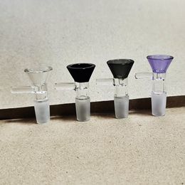 14mm Male Glass Bowls Pyrex Smoking Pipes Thick Glass Bowl Dab Rig Percolater Bong Female Adapter Transparent Black Gray Green Blue Purple Mix Color Wholesale