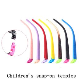 Fashion Sunglasses Frames Children Silica Temples Snap-on Colour Silicone Pair Multi-color Optional Glasses Legs AccessoriesFashion