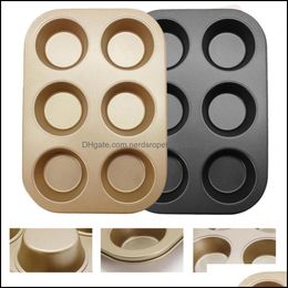 Baking Dishes Pans Bakeware Kitchen Dining Bar Home Garden 4/6/12 Hole Cupcake Pan Carbon Steel Biscuit Nonstick Cake Mod Muffin Tray Kit