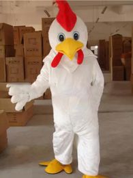 professional Make Adult Size White Chicken mascot Costume WholeSale price Cock mascotCharacter Adult Size high quality