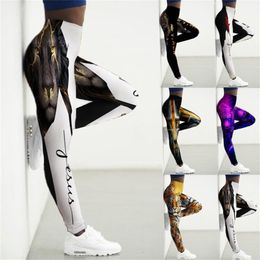 Leggings Women High Waist 3D Tiger Printed Yoga Pants Tights Gym Clothing Animals Workout Leggings Fitness Leggins Ladies Legins 220812