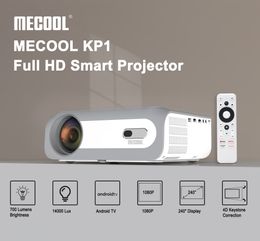MECOOL KP1 Projector Home Theater Android 11.0 Dual WIFI BT 1080P HD 1G 8G 1400 Lumens Display Device for Home 5'' LCD Amlogic S805X2 Portable Proyector vs XNANO X1