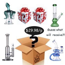 Superising Box Blind Box Hookahs Smoking Accessories For Gift Dab Oil Rigs Glass Water Bongs With Perc Percolator Build A Bong