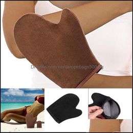 Bath Brushes Sponges Scrubbers Bathroom Accessories Home Garden Tanning Mitt With Thumb For Self Tanners Tan Applicator Mitts Spray Tans