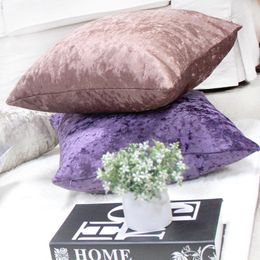 Cushion/Decorative Pillow Luxury Cover Ice Velvet Cushion For Living Room Sofa 7 Size Gold Purple Grey Home Decorative Housse De CoussinCush