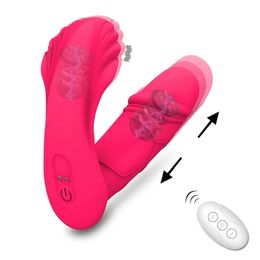 Wireless Thrusting Dildo Vibrator Female Remote Control for Women G Spot Clitoris Stimulator Sex Toys Erotic Goods For Adults 18 220316