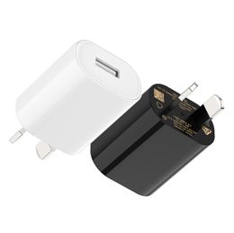 Universal Single Port Wall Charger 1A 2A AU Plug Travel Home USB Power Adapter Charging For Samsung Xiaomi Cellphones