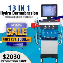 High quality 13 in 1 hydra dermabrasion microdermabrasion machine deep cleansing Face Lifting hydrodermabrasion Equipment FDA CE approved