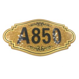 Sign Custom Made Apartment House el Door Plate Acrylic Decal Number 220706