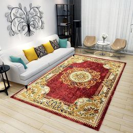 Carpets Carpet Gold Diamond Velvet Persian European Classic Retro Style Living Room Study Bedroom Entrance Door Coffee Table BlanketCarpets