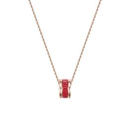 Colares pendentes de titânio coreano aço de ouro rosa cristal de numerais romanos colar de padrões para mulheres jóias de moda de festa de meninas220v