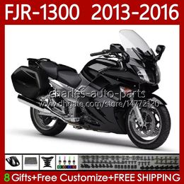 OEM Fairings For YAMAHA FJR 1300 A CC FJR1300A FJR-1300 2013 2014 2015 2016 Gloss Black Bodywork 112No.84 FJR-1300A 2001-2016 Years FJR1300 13 14 15 16 Moto Body Kit