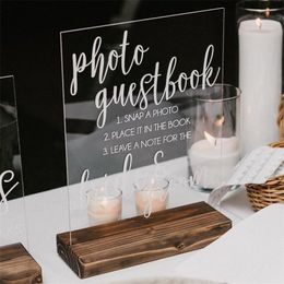 Wedding Po Guestbook Decals Bridal Showers and Engagement Parties Mirror Sticker Pobooth Sign Vinyl Murals Art 220613