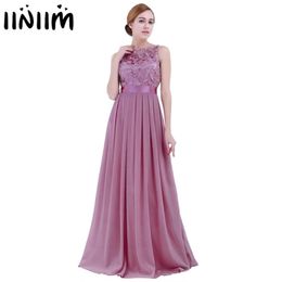 US STOCK Women Ladies Maxi Dresses Embroidered Reflective Chiffon Long Vestido de festa Prom Gown Formal Party 220613
