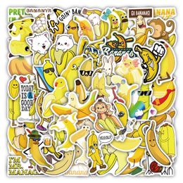 60pcs Animal Cute Banana fruit Stickers For Laptop Stationery Suitcase Ipad Graffiti Sticker Scrapbooking Material Craft Supplies