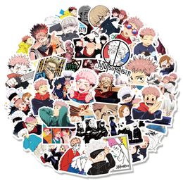 Waterproof sticker 50/100Pcs Anime Stickers Jujutsu Kaisen Graffiti Japanese Cartoon for Laptop Skateboard Car Bike Motorcycle Vinyl Decals Styles Car stickers