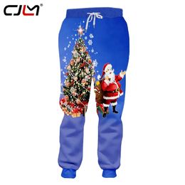 The Listing Mens Clothing 3D Printed Christmas Tree And Santa Claus Coloured Casual Man Big Size Sweatpants 220623