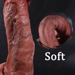 Realistic Dildo Adult Female Masturbator sexy toy Huge Silicone Dildos with Sucker Large Penis Anal Women strap on Big Dick