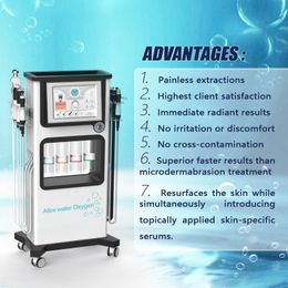 hydra oxygen jetpeel hydro dermabrasion 9handle machine alice super water bubble solution jet peel deep cleaning improve facial texture