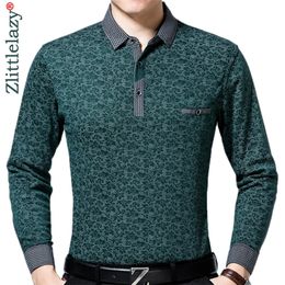 Brand Casual Luxury Fitness Long Sleeve Polo Shirt Men Poloshirt Jersey Pocket Mens Polos Tee Shirts Dress Fashions 90332 220408