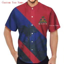PLstar Cosmos Baseball Jersey Shirt 3d Printed Haiti Custom Name Women for Men Casual s hip hop Tops 220706