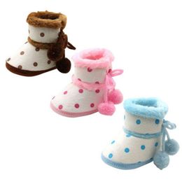 infant girls winter boots NZ - Boots Smartbabyme Baby Warm Infant Non-slip Winter Soft Bottom Moccasin Girls Boy Shoes
