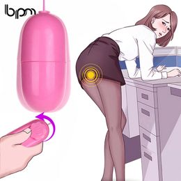 bpm Women Waterproof Vibrating Massage Single Jump Bullet Egg Remote Control Vibrator Clitoral G-Spot Stimulators sexy Toys