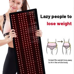 Large Home 360 Full Body Mega Mat 635nm 850nm Red Light Therapy Pad for Fat Loss Pain Relief Full Body Blanket