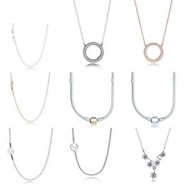 2019 NEUE 100 % 925 Sterling Silber Schlangenkette Halskette Fit Charm Perlen Für Frauen Modeschmuck DIY Armband Fabrik Großhandel AA220315