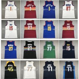 NC01 Nikola Jamal 27 Murray 15 Jokic Jersey Michael 1 Porter Jr. Donovan 45 Mitchell Luka NCAA 77 Doncic Stitching College Basketball Jerseys