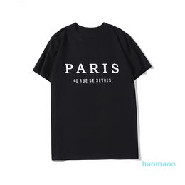 2022 new high quality Mens Designer T Shirt Fashion Paris Men Women Couples Casual T Shirt Black White Stylist Shirts Size S-XXL