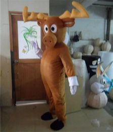2022 Halloween Reindeer Mascot Costume Top Quality Cartoon Anime theme character Adult Size Christmas Carnival Birthday Party Fancy Outfit