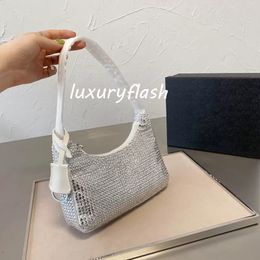 4 Color Women Diamond New Shoulder Underarm Bag Fashion Lady Luxurys Designers Handbag Bling Nylon Beautiful Bags