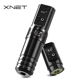 XNET Torch Professional Wireless Tattoo Machine Rotary Pen DC Coreless Motor 2400mAh Battery for Permanent MakeUp Artist 220624