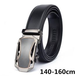 Belts 160cm Automatic For Men Famous Designer Brands High Quality Genuine Leather Belt Big Size Man Gold Strap Long CeintureBelts